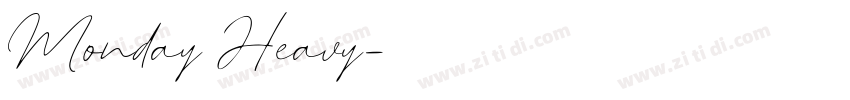 Monday Heavy字体转换
